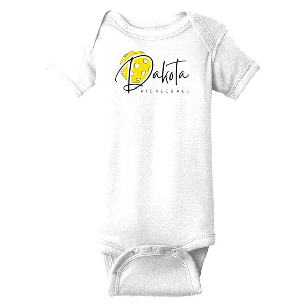 Infant Short Sleeve Baby Rib Bodysuit Thumbnail