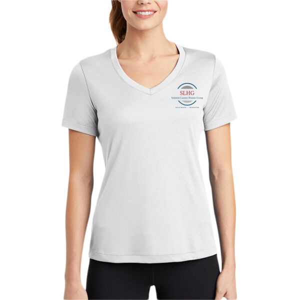 Ladies PosiCharge ® Competitor V Neck Tee, 50 UPF  Thumbnail